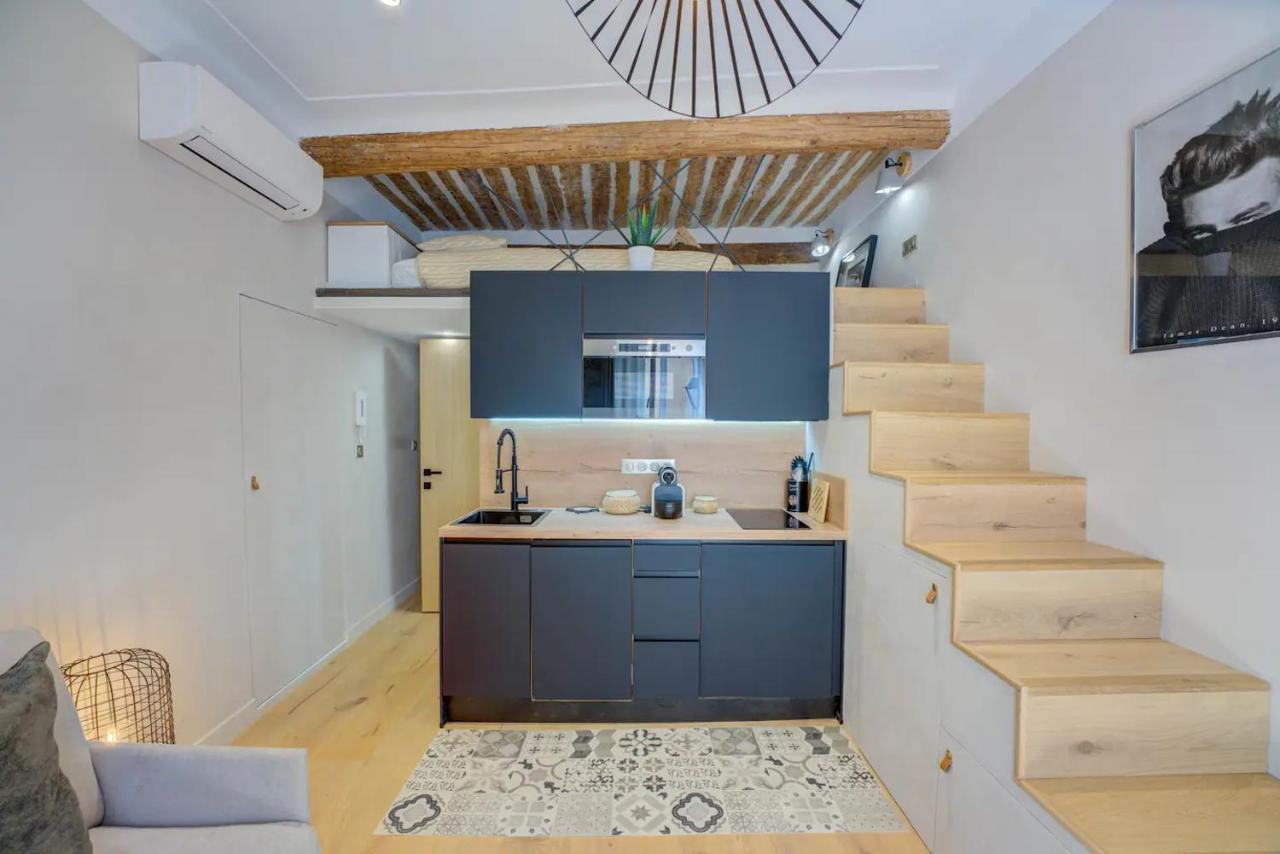 Duplex Studio Apt Mezzanine Near Shops & Cafes Antibes Exterior photo