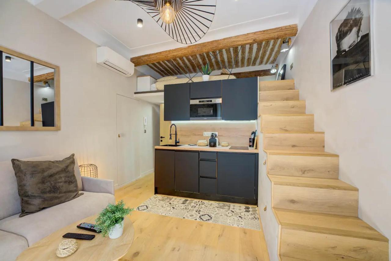 Duplex Studio Apt Mezzanine Near Shops & Cafes Antibes Exterior photo